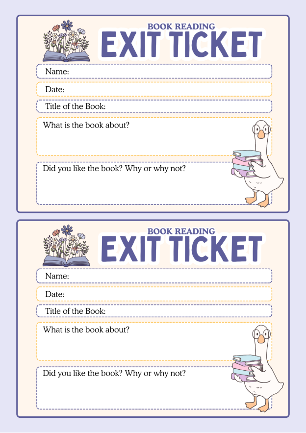 Parts of a Book Assessment Ticket in Purple and Yellow Illustrative Style.png